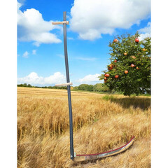 Коса садовая Инструм-Агро №7 с металлическим косовищем (010624) - фото 2