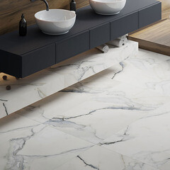 Керамогранит Kerranova Iceberg бело-голубой 1200х600х10 мм (2 шт.=1,44 кв.м) - фото 8