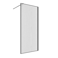 Изображение товара Душевая перегородка RGW WA 08B черная 90х195 см стекло рифленое 8 мм