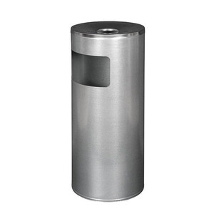 Урна мусорная 30 л металлическая алюминий
