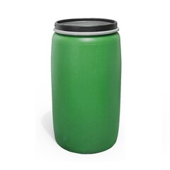 Изображение товара Бочка для жидких/сыпучих веществ 127 л полиэтиленовая широкая горловина зеленая