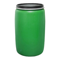 Изображение товара Бочка для жидких/сыпучих веществ 227 л полиэтиленовая широкая горловина зеленая