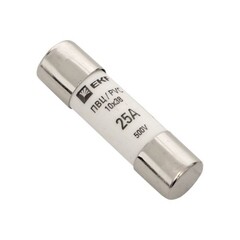 Вставка плавкая EKF ПВЦ 25А 50 кА 500 В цилиндрическая (pvc-10x38-25) - фото 2