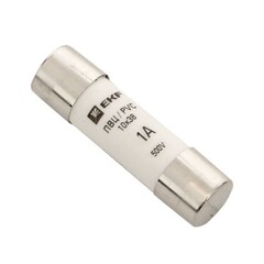 Вставка плавкая EKF ПВЦ 1А 50 кА 500 В цилиндрическая (pvc-10x38-1) - фото 2