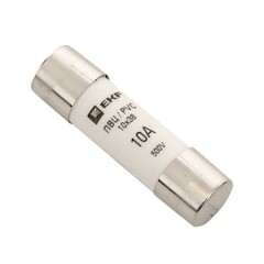 Вставка плавкая EKF ПВЦ 10А 50 кА 500 В цилиндрическая (pvc-10x38-10) - фото 2