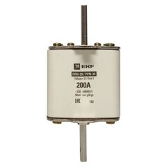 Вставка плавкая EKF ППН-39 200А 50 кА 660 В (fus-39/630/200) - фото 6