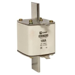 Вставка плавкая EKF ППН-39 100А 50 кА 660 В (fus-39/630/100) - фото 1