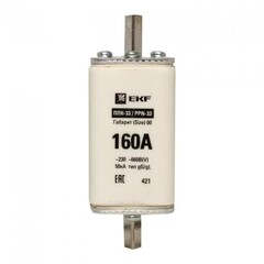 Изображение товара Вставка плавкая EKF PROxima ППН-33 160А 50 кА 660 В (fus-33/160)