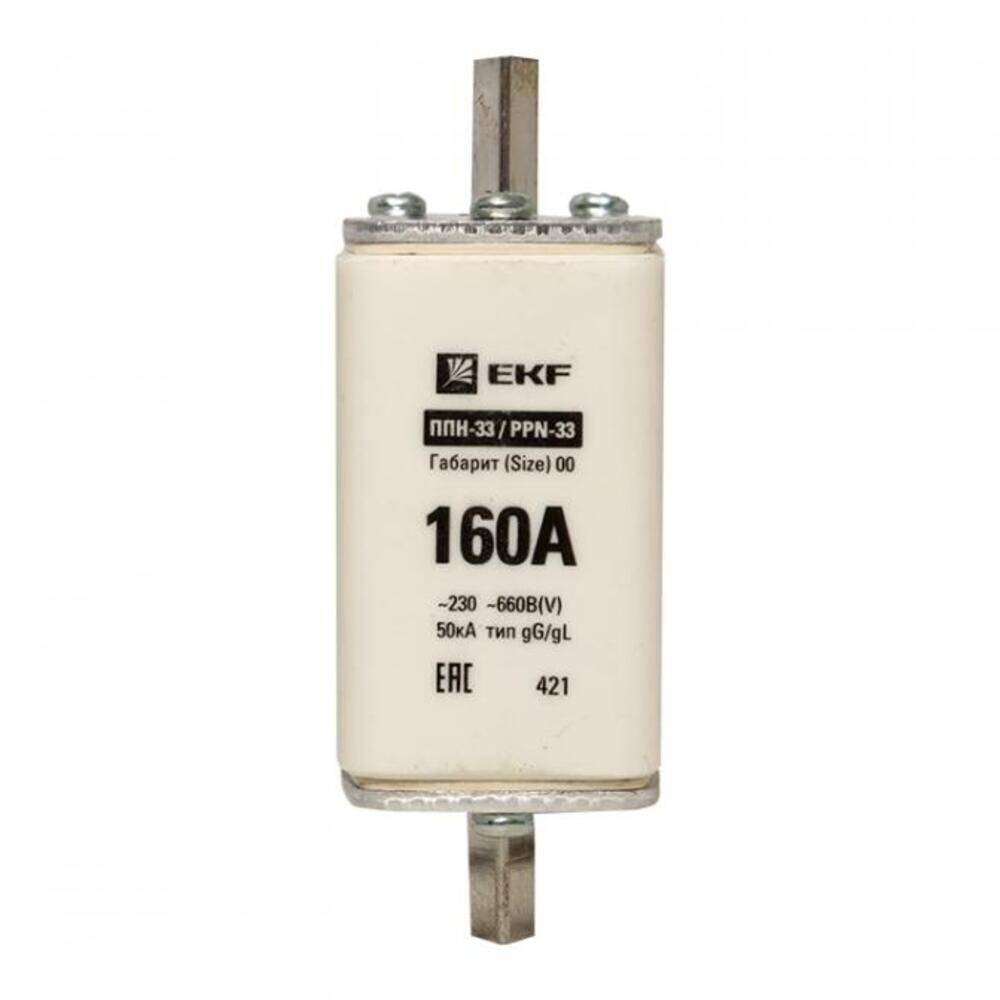 

Вставка плавкая EKF PROxima ППН-33 160А 50 кА 660 В (fus-33/160)