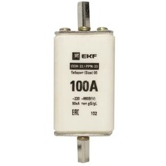 Вставка плавкая EKF ППН-33 100А 50 кА 660 В (fus-33/160/100) - фото 2