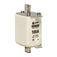 Изображение товара Вставка плавкая EKF ППН-33 100А 50 кА 660 В (fus-33/160/100)