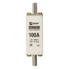 Вставка плавкая EKF ППН-33 100А 50 кА 660 В (fus-33/100) - фото 1