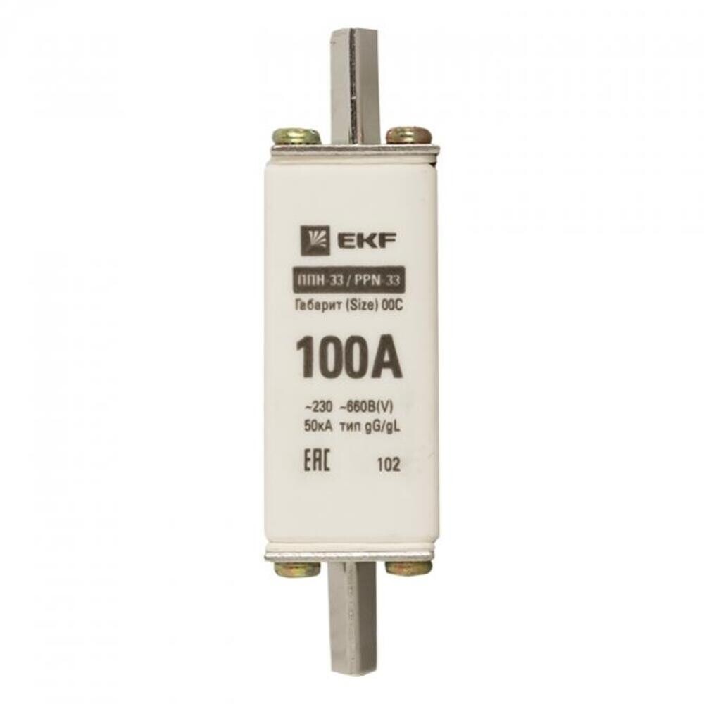 

Вставка плавкая EKF ППН-33 100А 50 кА 660 В (fus-33/100)