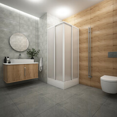 Душевой уголок Plastic Line City Comfort белый 90х90х177 см квадрат полистирол 2 мм (ДУS_016726) - фото 3