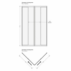Душевой уголок Plastic Line City Comfort белый 90х90х177 см квадрат полистирол 2 мм (ДУS_016726) - фото 2