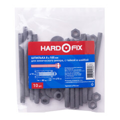 Инъекционная шпилька для химического анкера 8х105 мм Hard-Fix (10 шт.) - фото 4