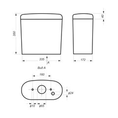 Унитаз-компакт Sanita Luxe Art с универсальным выпуском с сиденьем дюропласт микролифт белый (WC.CC/Art/2-DM/WHT.G/S1) - фото 9