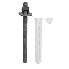 Комплект установки для химического анкера шпилька 8х105 мм гильза 12х80 мм Hard-Fix (2 шт.)