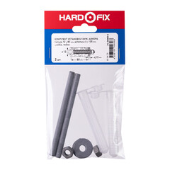 Комплект установки для химического анкера шпилька 8х105 мм гильза 12х80 мм Hard-Fix (2 шт.) - фото 4