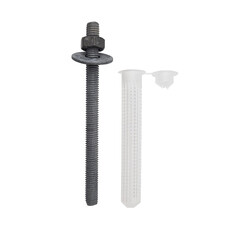 Комплект установки для химического анкера шпилька 10х110 мм гильза 16х85 мм Hard-Fix (2 шт.) - фото 1