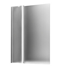 Изображение товара Шторка на ванну распашная 110х140х0,6 см профиль хром WasserKraft Berkel (48P02-110)