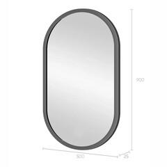 Зеркало настенное Romano 500х900 мм серое - фото 5