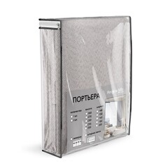 Штора имитация льна бежевая 160х260 см Amore Mio (97067) - фото 4