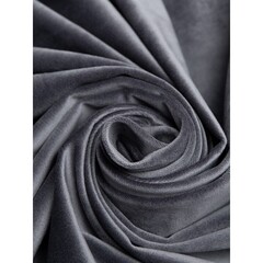 Штора бархат серая 200х270 см Amore Mio (18646) - фото 3