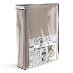 Штора бархат бежевая 160х260 см Amore Mio (94624) - фото 6