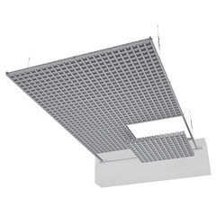 Профиль к подвесному потолку грильято GL15 3,6 м Т-15 серый RAL 7004 Grand Line - фото 2