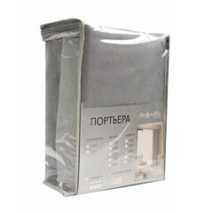 Штора канвас серая 160х260 см Amore Mio (98565) - фото 3