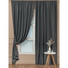 Изображение товара Штора блэкаут графит 160х270 см Amore Mio (99106)