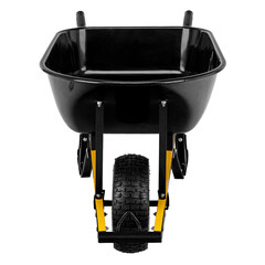 Тачка садово-строительная одноколесная Denzel 140 л 230 кг усиленная (68999) - фото 2