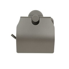 Держатель для туалетной бумаги Zenfort 21586 с крышкой металл графит (102075) - фото 4