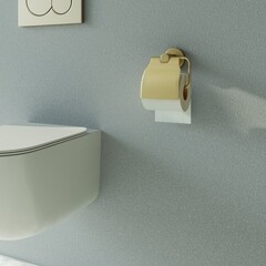 Держатель для туалетной бумаги Zenfort 23586 с крышкой металл золото (102045) - фото 5