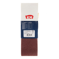 Лента шлифовальная бесконечная КМ Р80 75х533 мм (3 шт.) - фото 3