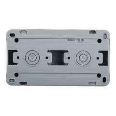 Блок выключатель и розетка Makel Mimoza одноклавишный накладной серый (36064202) - фото 6