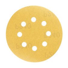 Диск шлифовальный КМ Gold d125 мм P240 на липучку бумажная основа (5 шт.)