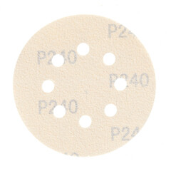 Диск шлифовальный КМ Gold d125 мм P240 на липучку бумажная основа (5 шт.) - фото 4