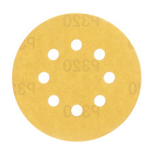 Диск шлифовальный КМ Gold d125 мм P320 на липучку бумажная основа (5 шт.)