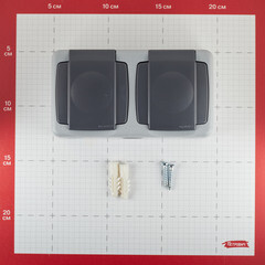 Розетка Makel накладная серая с крышкой (36064201) - фото 5