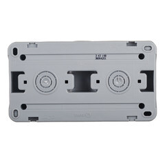 Розетка Makel накладная серая с крышкой (36064201) - фото 4