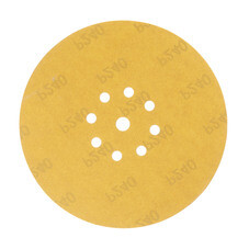 Диск шлифовальный КМ Gold d225 мм P240 на липучку бумажная основа (5 шт.)