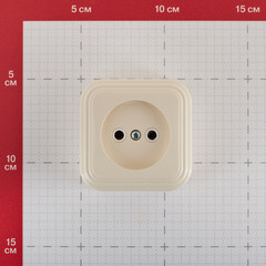 Розетка Svet накладная бежевая (0215-00031) - фото 4