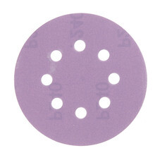 Диск шлифовальный КМ Purple d125 мм P240 на липучку бумажная основа (5 шт.)