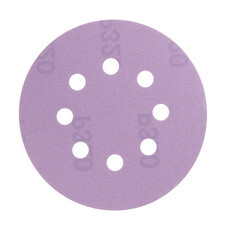 Диск шлифовальный КМ Purple d125 мм P320 на липучку бумажная основа (5 шт.)