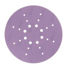 Диск шлифовальный КМ Purple d225 мм P240 на липучку бумажная основа (5 шт.)