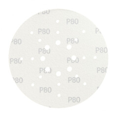 Диск шлифовальный КМ Purple d225 мм P80 на липучку бумажная основа (5 шт.) - фото 4