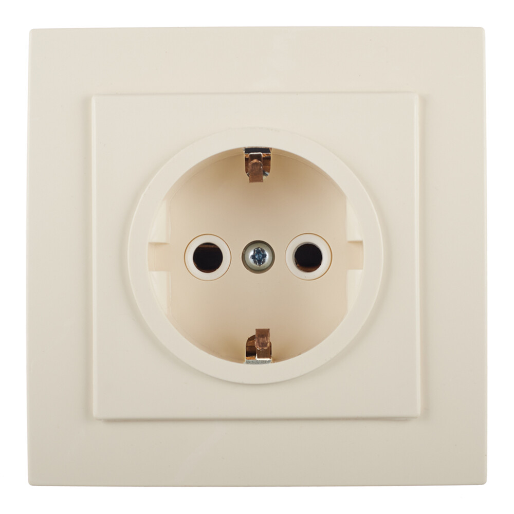 Изображение товара Встраиваемая розетка Svet бежевый 0216-00121 для сухих помещений 1 гнездо