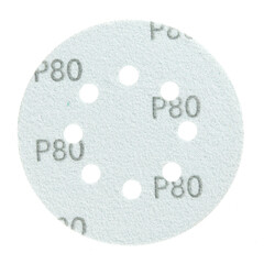 Диск шлифовальный КМ Green Film d125 мм P80 на липучку пленочная основа (5 шт.) - фото 3